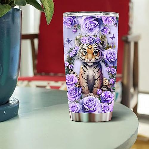 Miniatura 4 de Taza de café de tigre personalizada para mujeres, tazas de viaje para beber, regalos de tigres para mamá, damas, hija, cumpleaños, Navidad, San