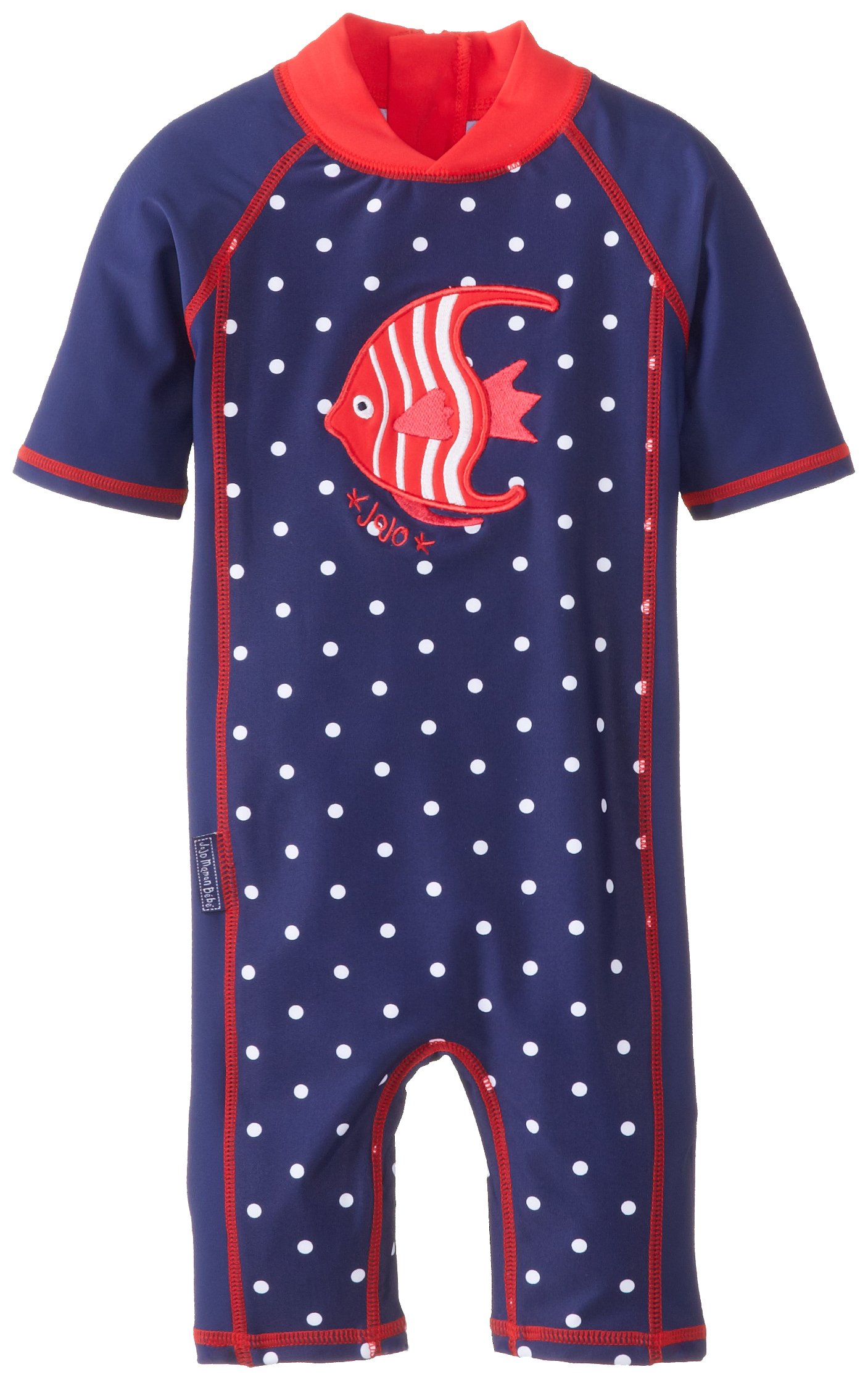 JoJo Maman Bebe Baby-Girls Newborn 1 Piece Sun Protection Suit