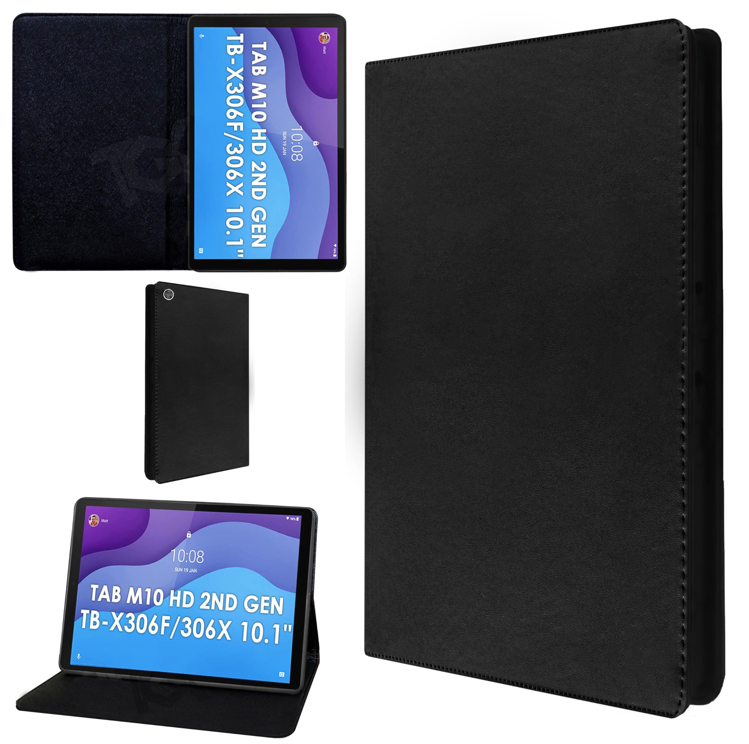 TGK Leather Flip Stand Case Cover for Lenovo Tab M10 2nd Gen TB-X306X / Smart Tab M10 HD 2nd Gen TB-X306F, Black (B0BG8FL4KM) Amazon Price History, Amazon Price Tracker