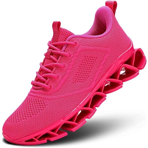 Womens Walking Shoes Fashion Running Tennis Blade Sneakers Mesh Breathable Athletic Sport Gym