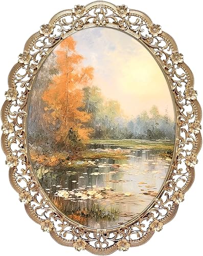 GIFTY GIFTY Viktorianischer ovaler Bilderrahmen, 15.2x20.3 cm, für vertikale Prä