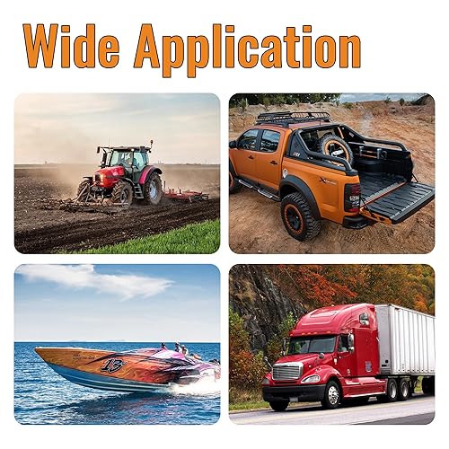 Miniatura 6 de Joinfworld Interruptor de apagado para coche 12 V 360 A Interruptor de desconexión de batería remoto con voltímetro LED, interruptor de control