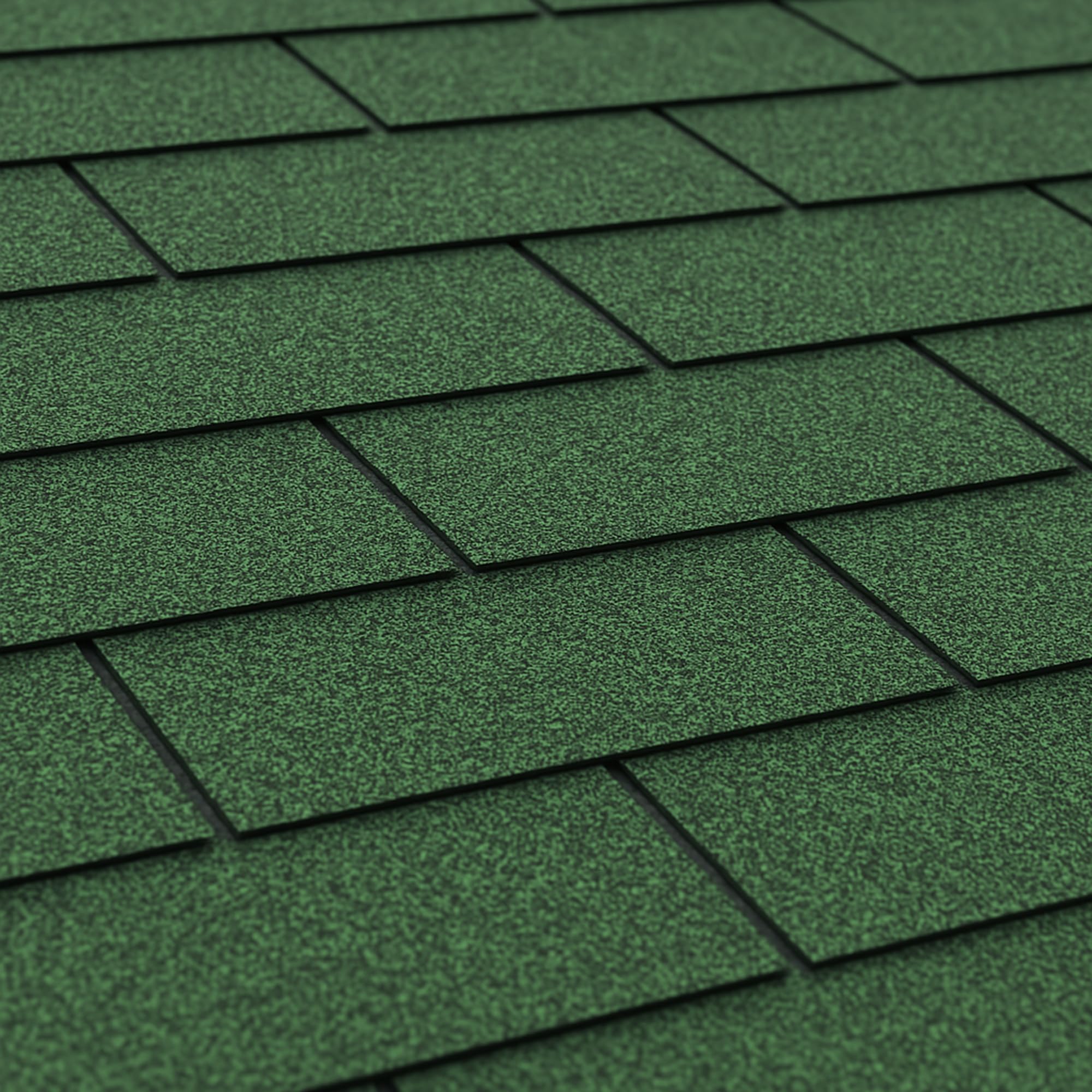 Tegole bituminose TRIO T-GREEN, copertura bituminosa di colore verde