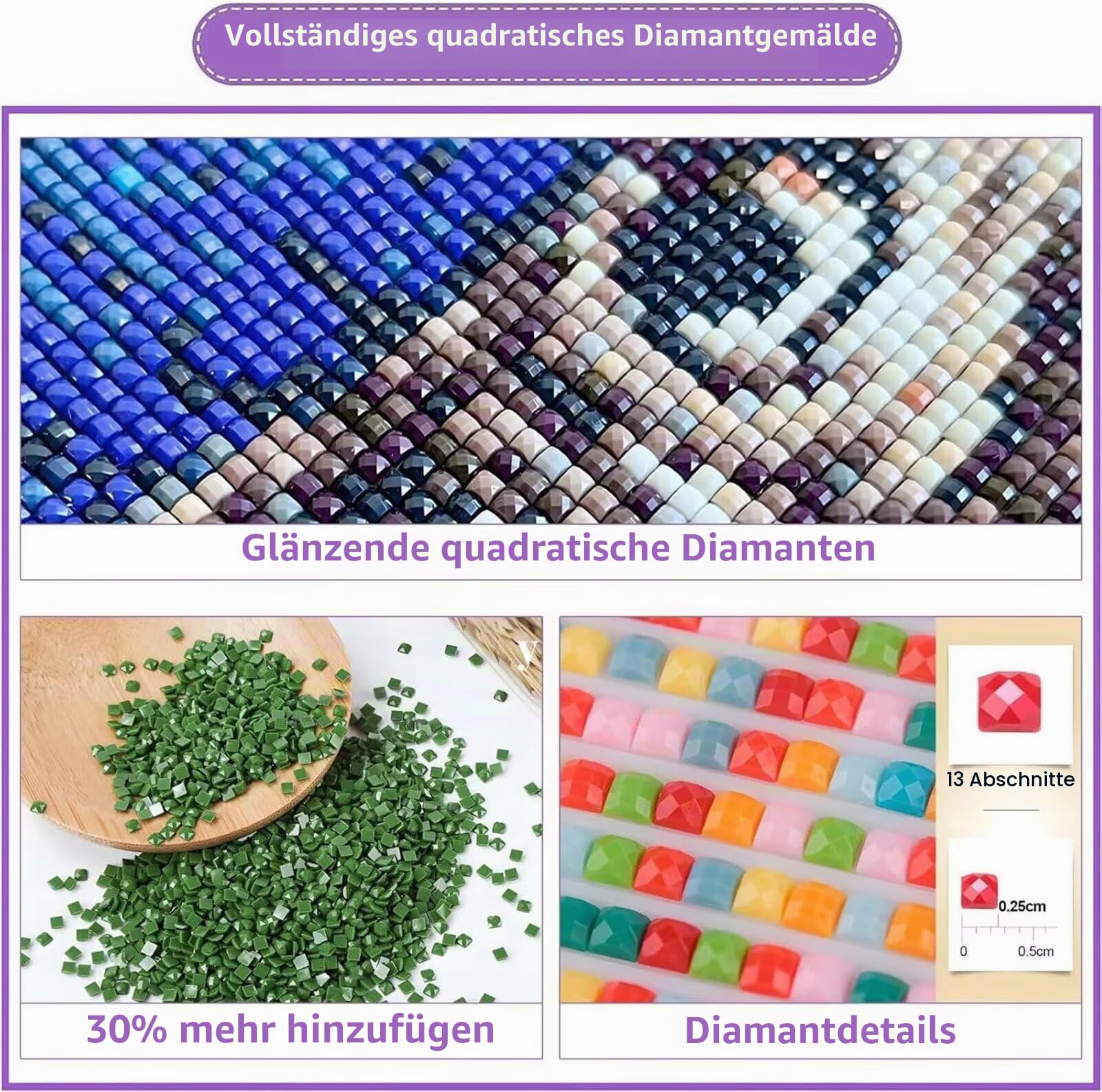 Diamond Painting Farbe Diamond Painting Erwachsene Groß XXL 150x60 cm, 5D Tier Diamant Malerei Bilder Basteln Mädchen ab 8 Jahre, DIY Eckige Steine Stickerei Cross Stitch Malerei Deko Wohnzimmer Z0-76