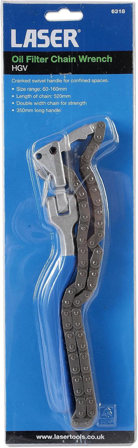 Laser 6318 Oil Filter Chain Wrench