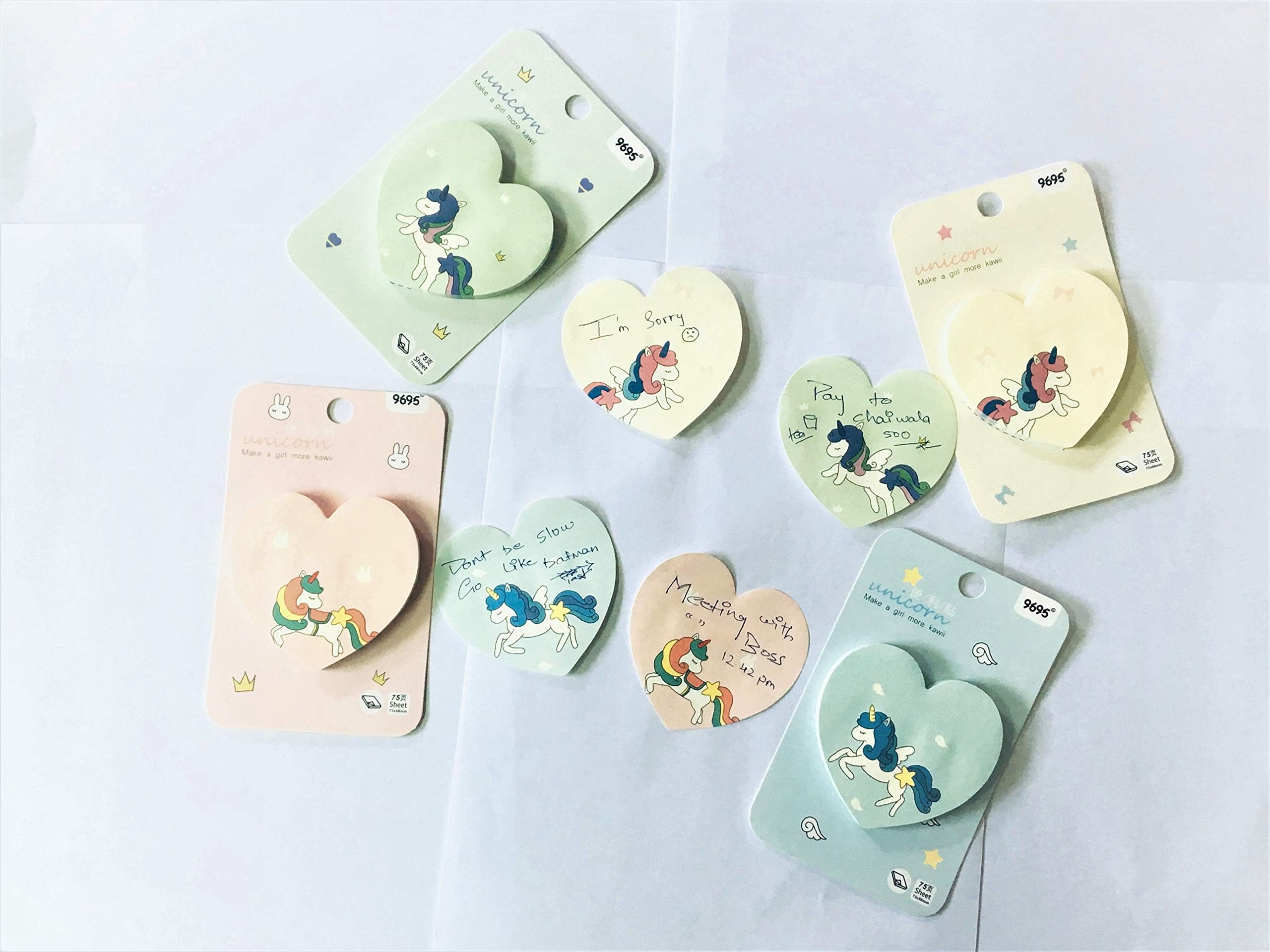 R H lifestyle Sticky Note memp pad Set of 4 (Unicorn)