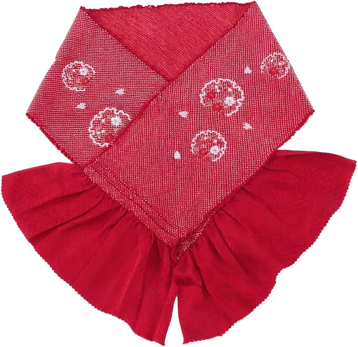 ポリエステル振袖 玉城ティナ×キスミス 刺繍 鶴 カラー胴裏 身丈168cm