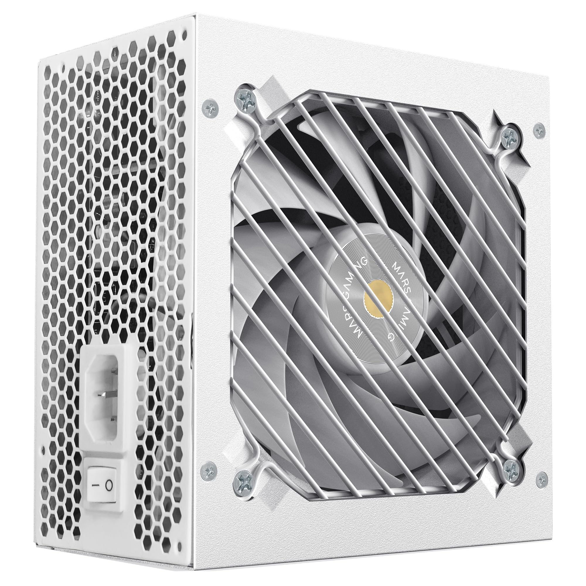 Alimentatore Mars Gaming MPB1200PSI 1200W, 80 Plus Gold, Modulare, Bianco