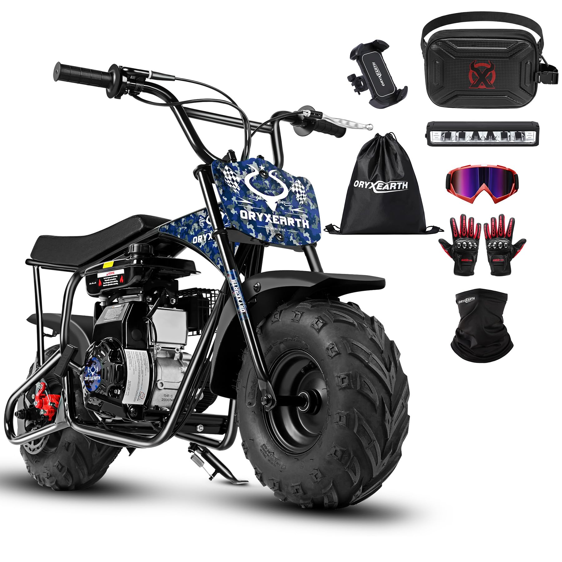 BRM100 Mini Dirt Pit Bike 105cc 4-Stroke Off Road for Teens Adults 220 LBS