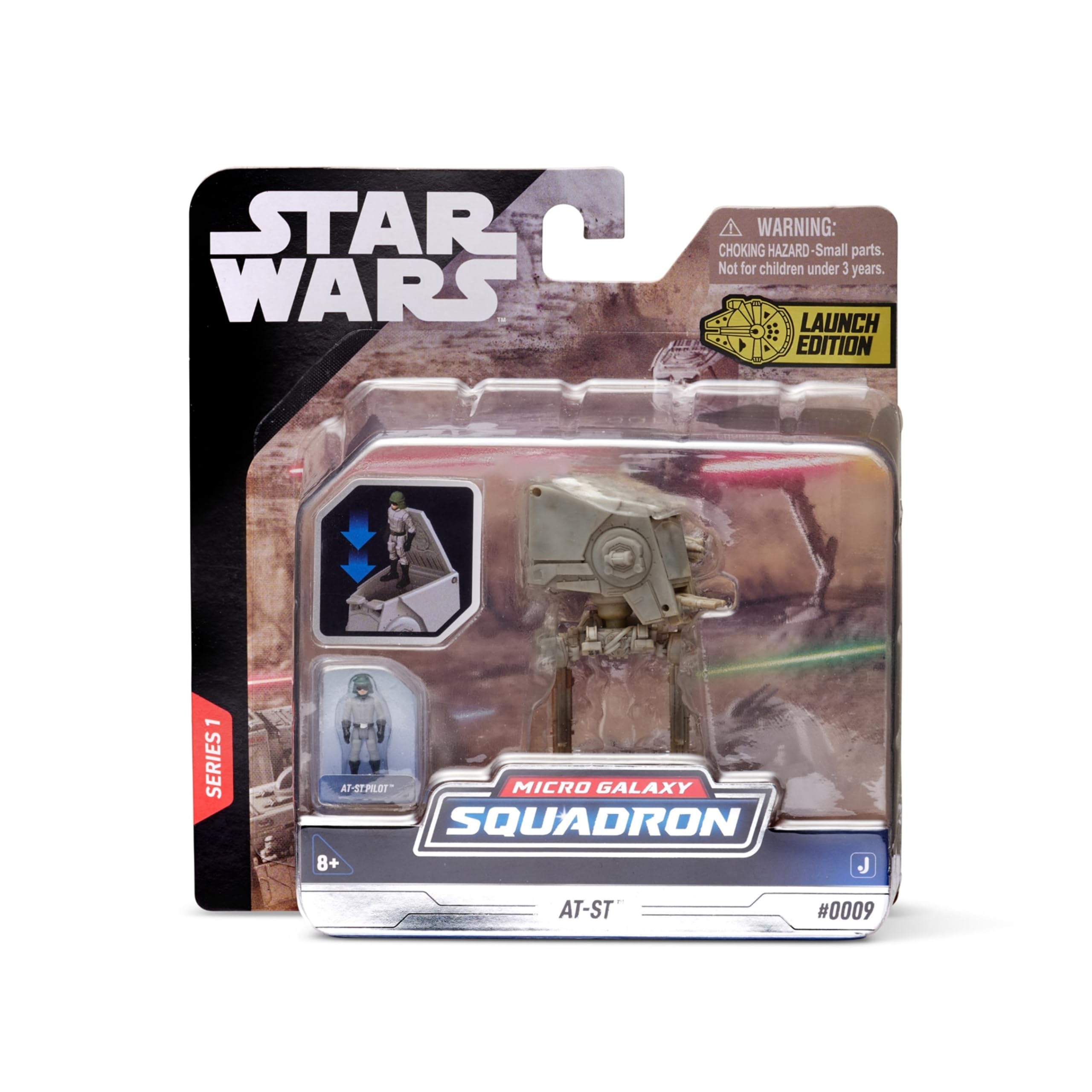 Bizak Star Wars Nave 8 cm AT-ST Hoth, e include 1 statuetta (62610003)