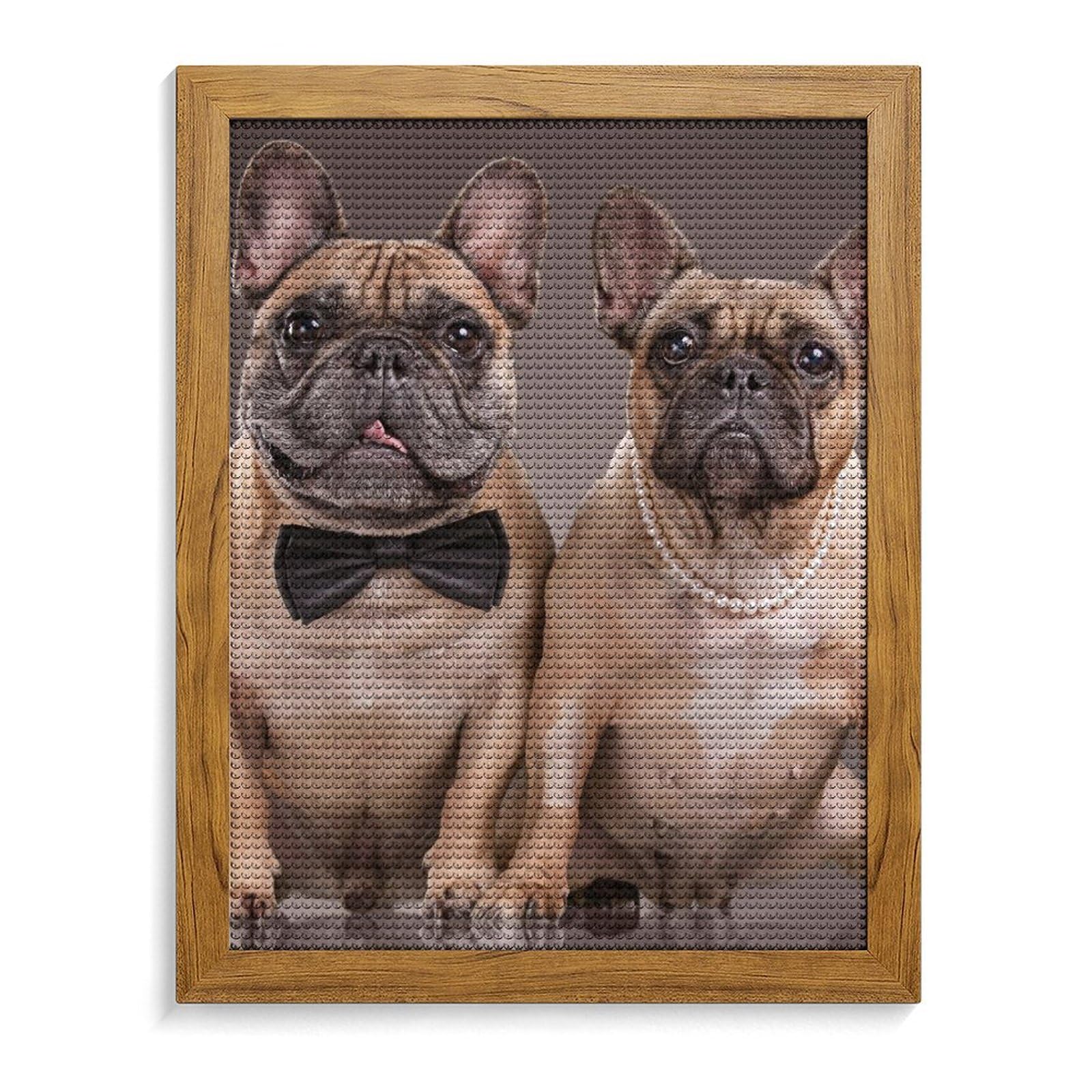 Amazon | フレンチブルドッグ 動物 写真 犬 ダイヤモンドアート