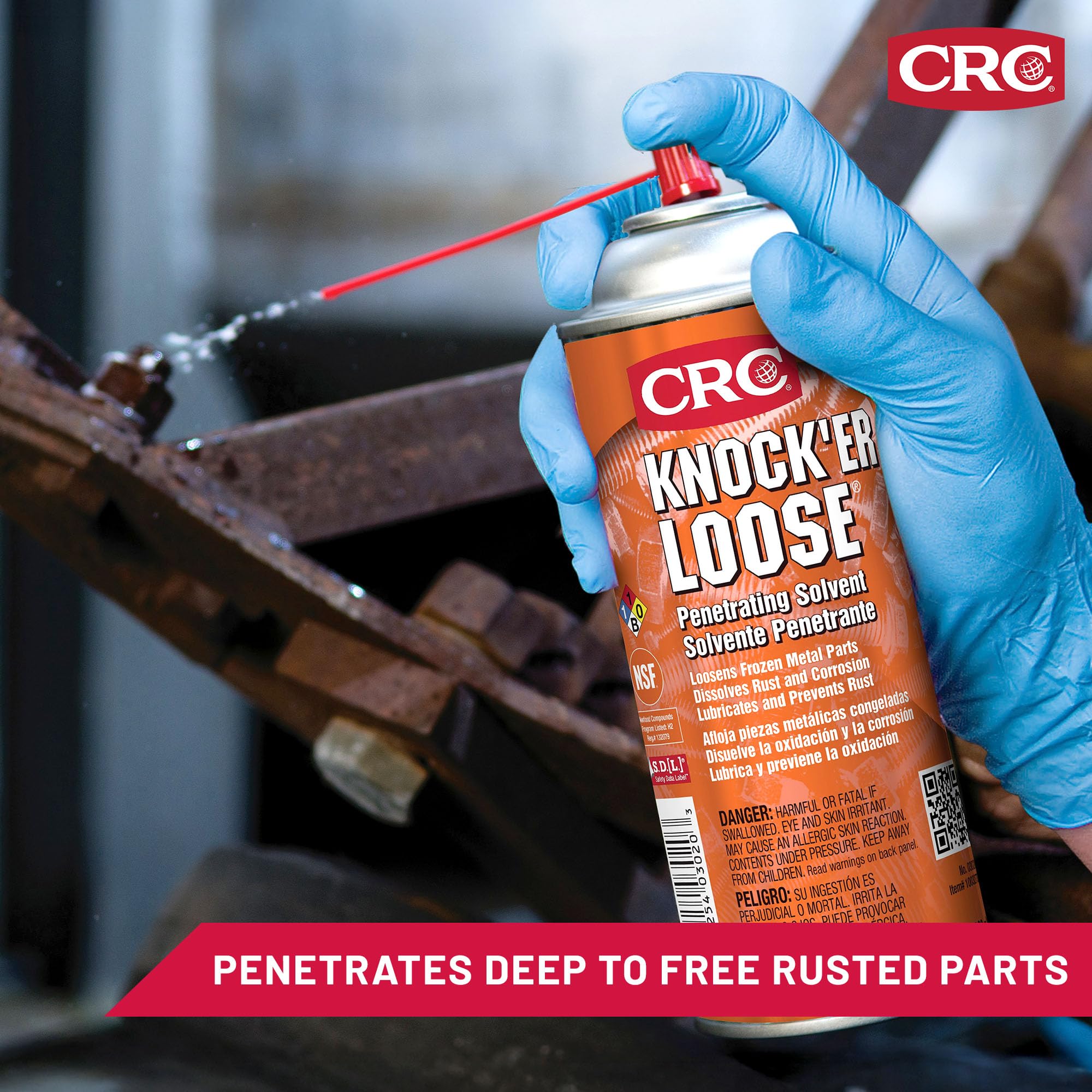 CRC Knocker Loose Penetrating Solvent 03020 [Reddish] 13 WT. Oz. Industrial Grade Penetrating Solvent and Lubricant product thumbnail 4