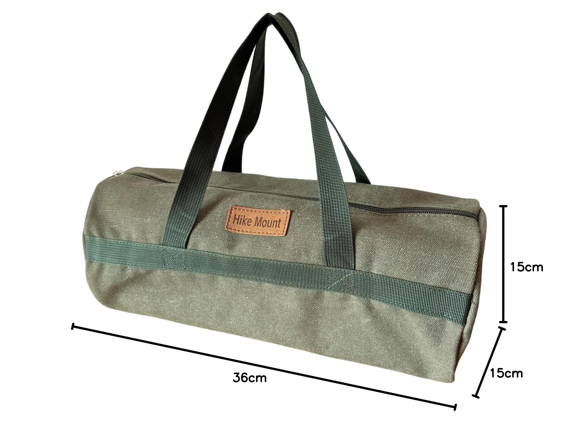 Porta Attrezzi Portatile, Borsa Attrezzi Lavoro Piccola, Borsa Portaoggetti in Tela, Borsa Portautensili Multifunzionale con Cerniera, Custodia per Picchetti e Martelli da Campeggio(Verde)