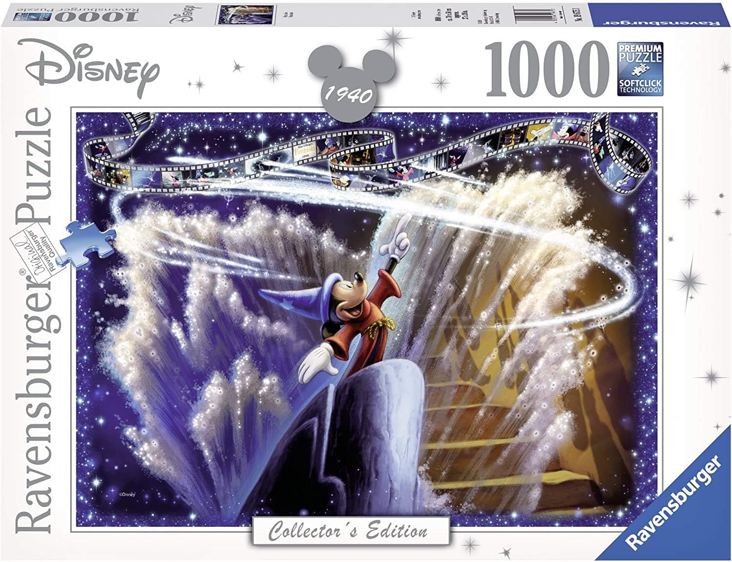 Disney Fantasia Mickey Mouse The Sorcerer Puzzle 1000 Pieces Collector's Edition