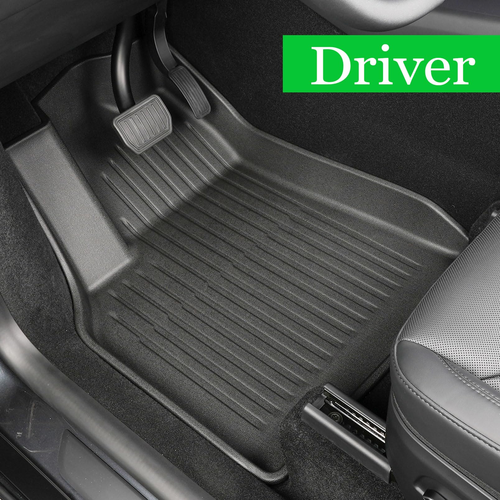 SHARGGE Model Y Juniper Car Floor Mats 2025 New Tesla Y All Weather TPE Full Set Cargo Liners — view 3