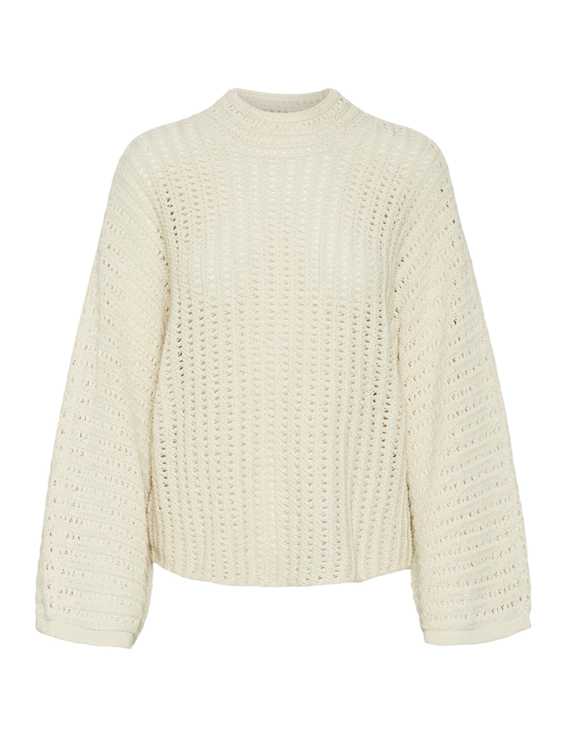 VERO MODA Women's Vmamazing LS Highneck Pullover Ga Boo Knitted Jumper, Birch, M