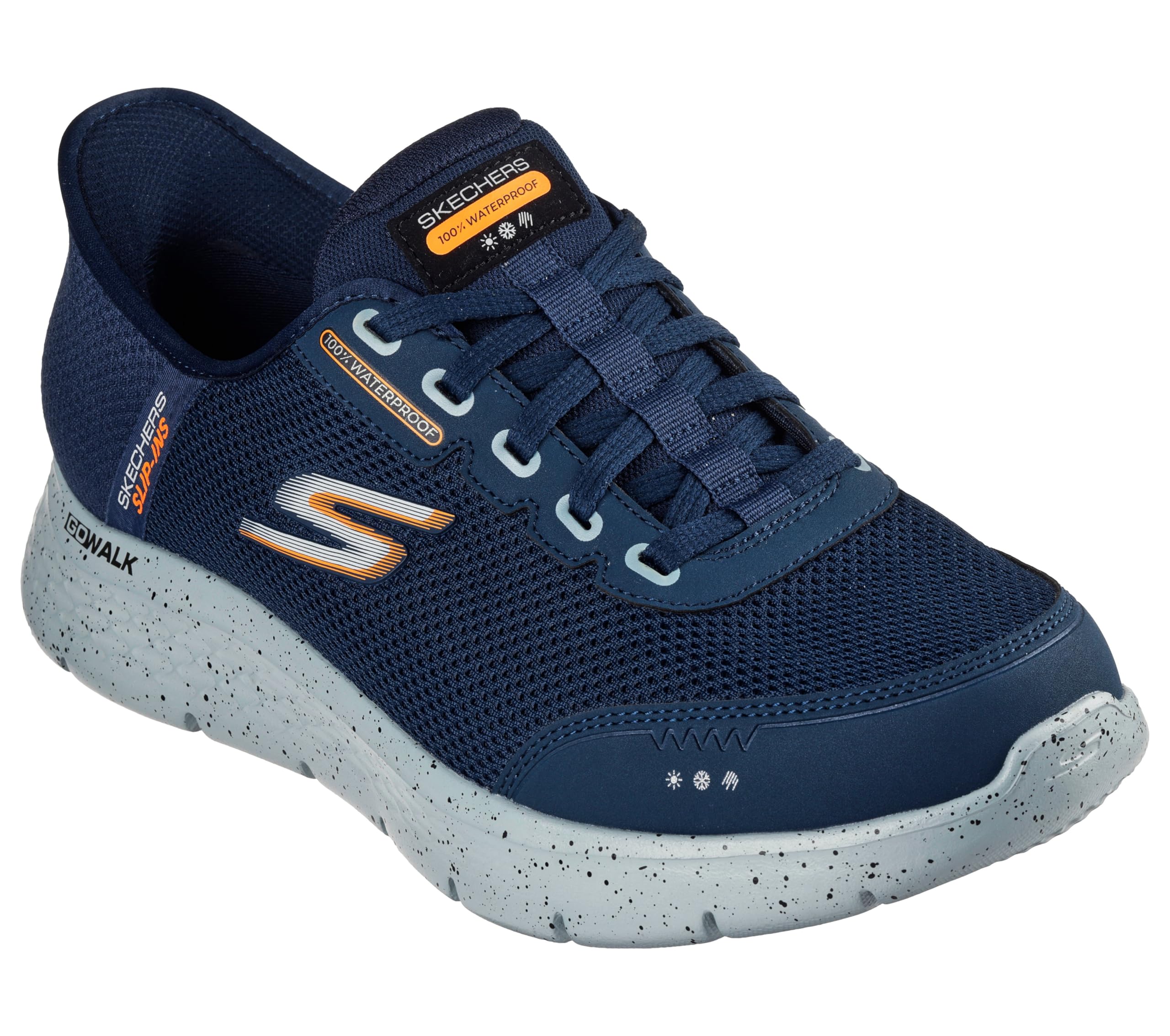 Skechers Men's Go Walk Flex Sneaker, Navy, 10 UK