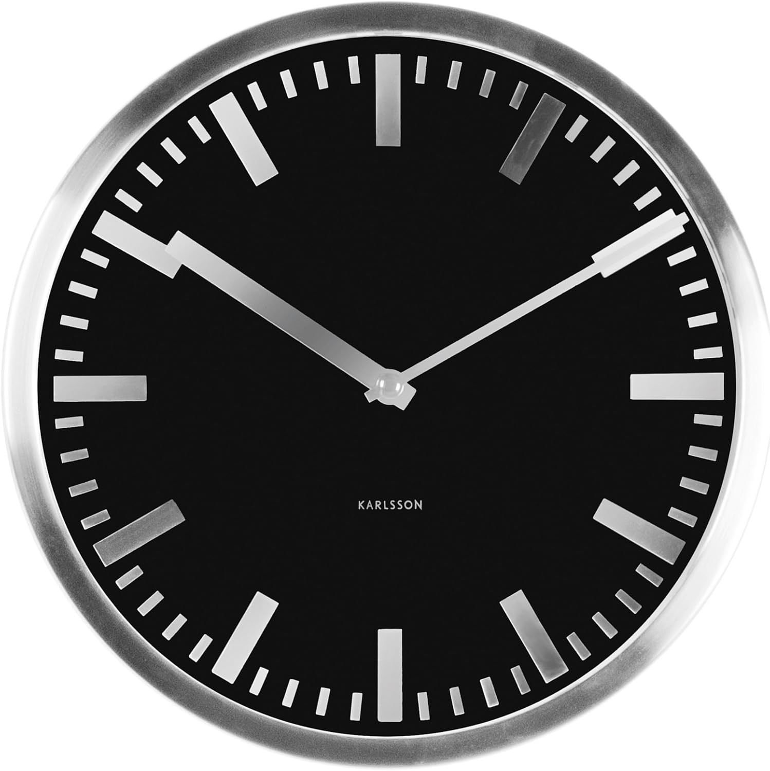 Karlsson Wall Clock Mirror Station Steel Case, Black Amazon.co.uk