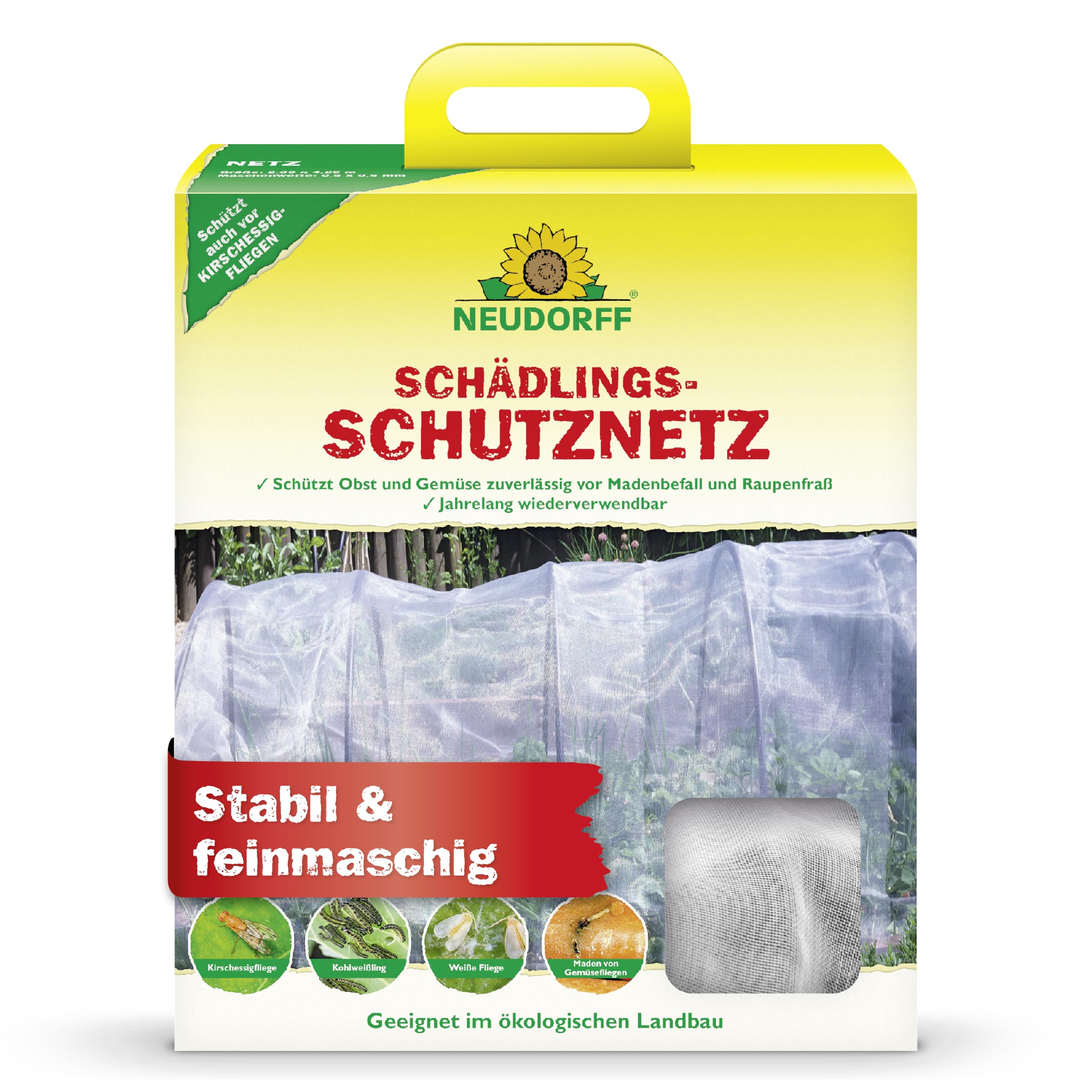 Filet de protection légumes Neudorff pour éviter les insectes de terre