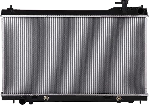 Lynol Sistema de enfriamiento completo de aluminio radiador de reemplazo directo compatible con Infiniti G35 2003-2007 2 puertas Coupé V6 3.5L