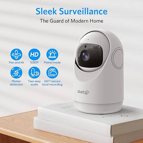 Miniatura 2 de Cámara interior 2K mejorada 2024, cámaras de 360 para seguridad del hogar con visión nocturna IR clara, detección de movimiento, conversación de 2