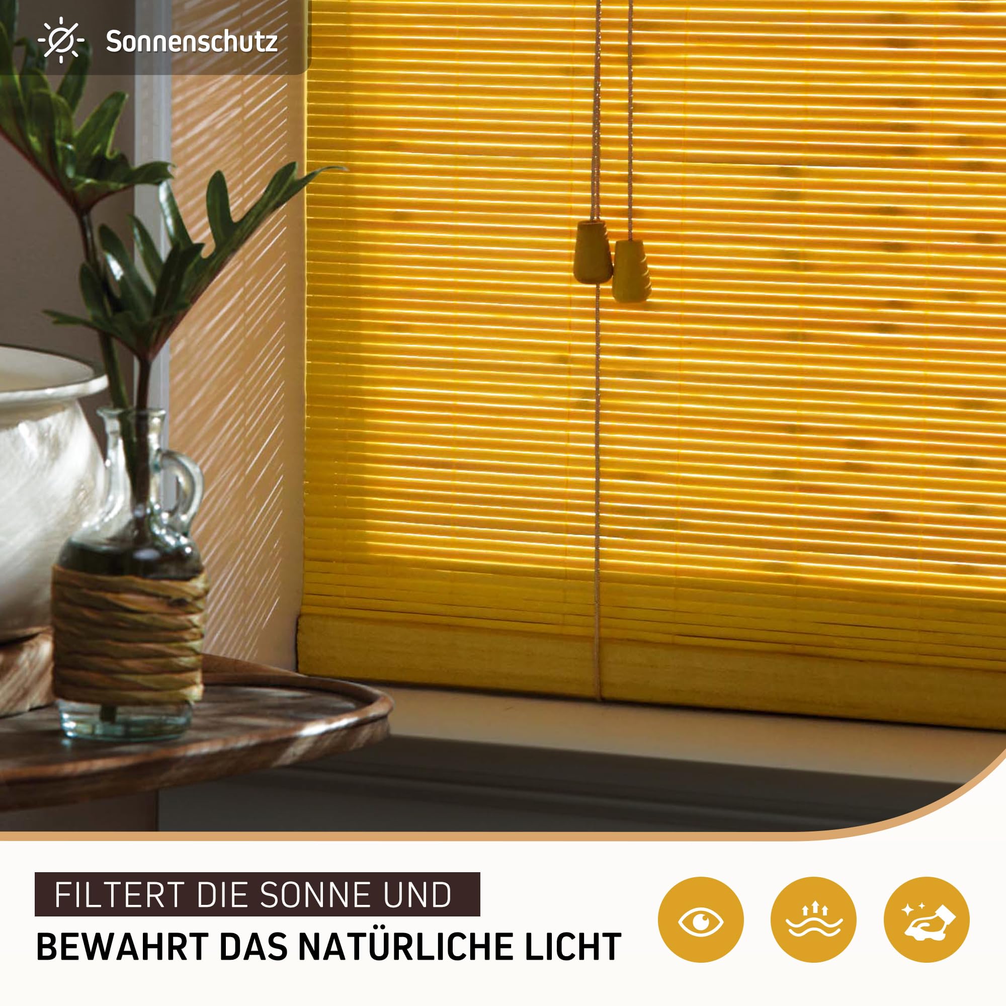 Rolgordijn Bamboe,Lichtfilterende Vouwgordijnen,Ademend Bamboo Jaloezieën,Bamboe Zonwering Gordijn Rolvitrage,Houten Privacy Rolgordijnen,Voor Ramen Deuren/Keuken,Aanpasbaar (W120xH200cm/47x79in