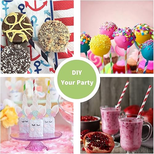 Miniatura 8 de Pajitas de papel a rayas doradas metálicas brillantes, pajitas desechables para decoración de fiestas, pajitas de papel clínico doradas para bodas,