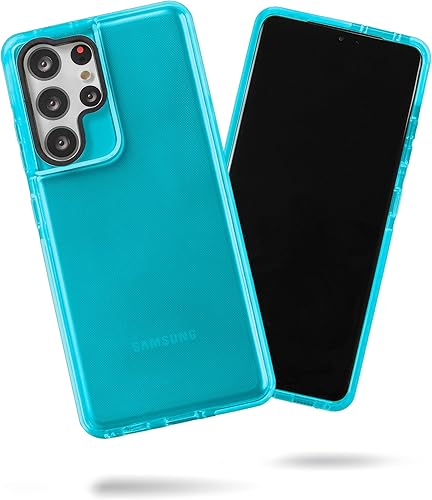 SteepLab Funda de barrera para Samsung Galaxy S21 Ultra (pantalla de 6.8 pulgadas), funda absorbente de impactos con protección completa contra