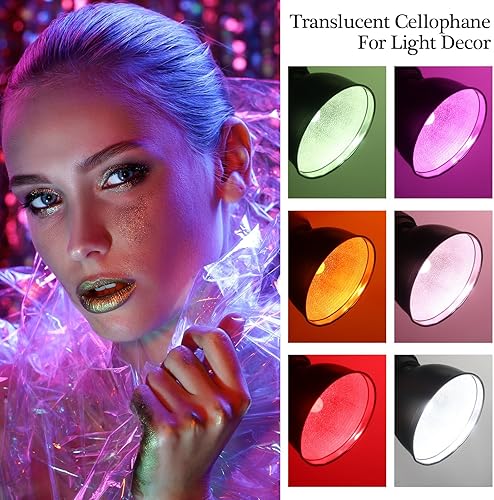 Miniatura 7 de Geyoga 6 rollos de celofán transparente para envolver regalos, envoltura de plástico transparente para cestas de flores, manualidades, violonchelo,