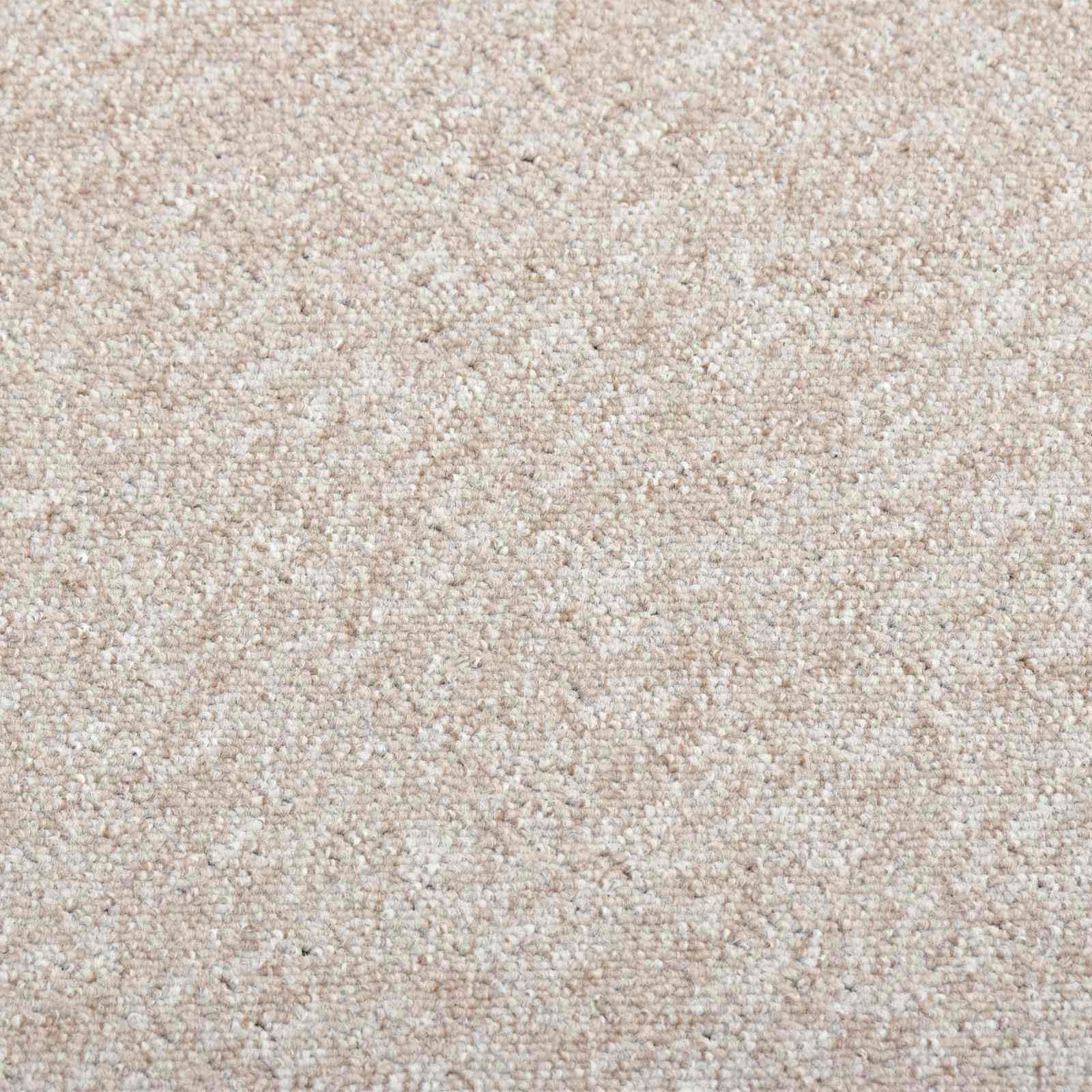 Lot de 20 dalles de moquette, beige clair, 50 x 50 cm, revêtement de sol en polypropylène, panneaux modulaires pour salon, bureau et couloir, surface totale de 5 m², design facile d'entretien