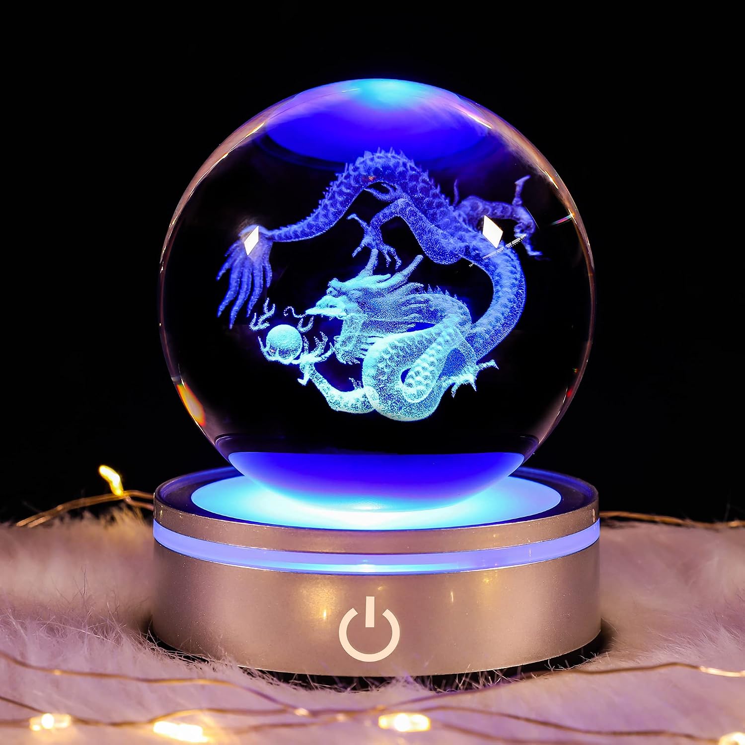 Chinese Dragon 3D Gifts Crystal Balls Statue Figurines Stuff Decorations image 4
