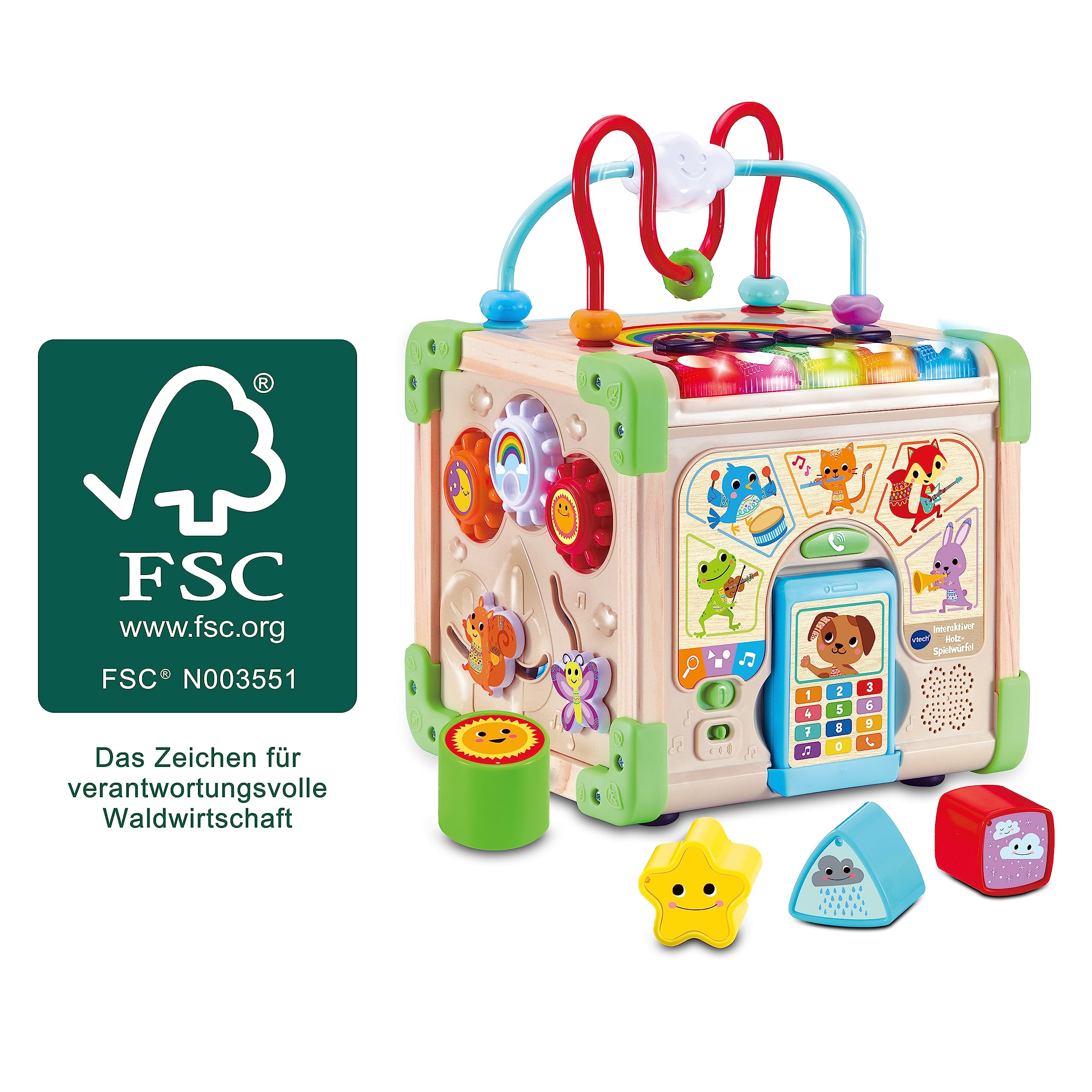 Vtech Kostka do Zabawy, Wielokolorowy, 1 Sztuka