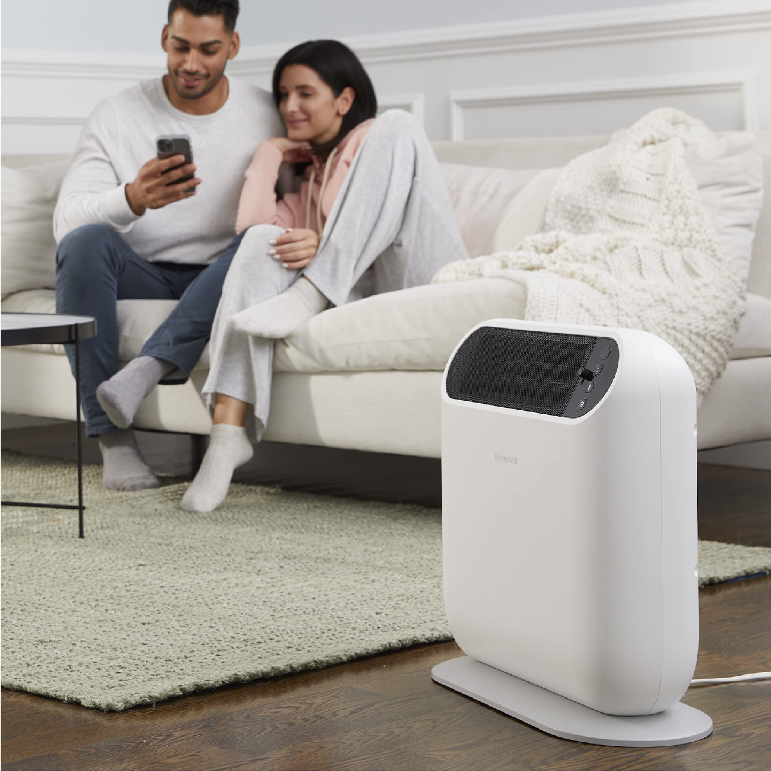 Honeywell ThermaWave 6 Ceramic Technology Space Heater, White – Ceramic Heater with Programmable Thermostat