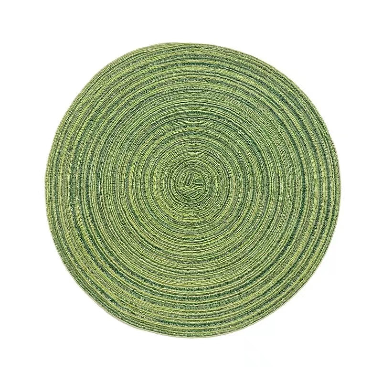Maty stołowe podkładki podkładki zestaw 6 wielokolorowych 11-38 cm (zielony, 30 cm)