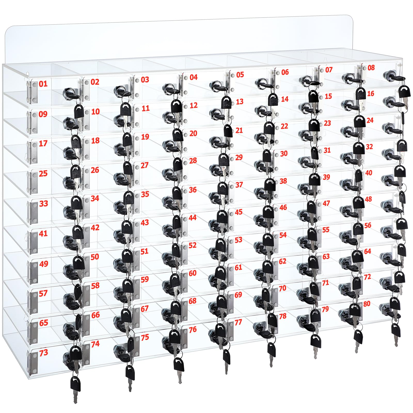 Photo 1 of Threan 80 Slot Cell Phone Locker Box with Locks & Keys for School Classroom
