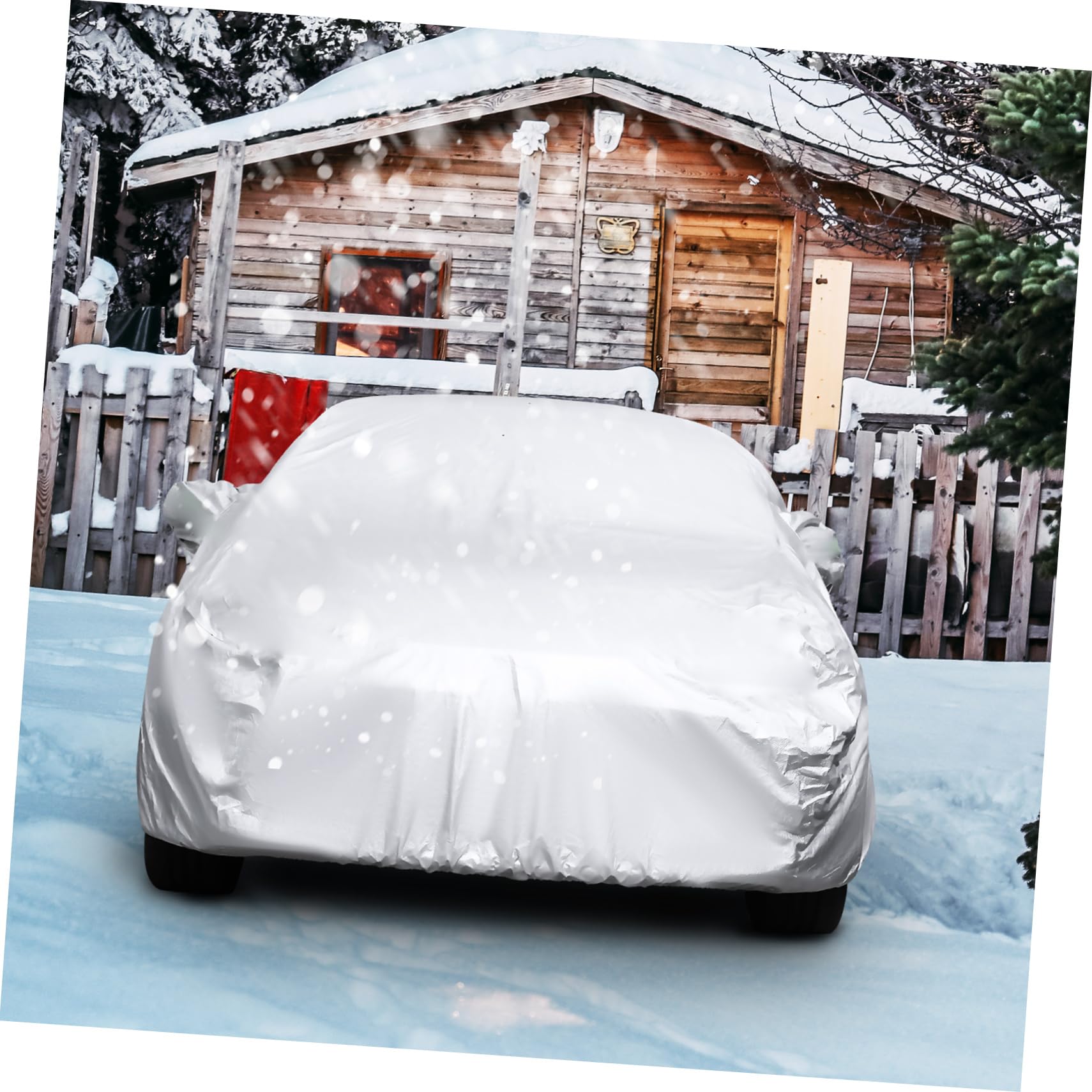 OSOLADY 170t Weather SUV Car Cover Silver-Coated Outdoor Protection for Sun Rain and Snow for Models — view 2