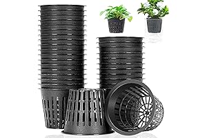 Panxxsen 3 Inch Black Hydroponic Net Pots 50-Pack