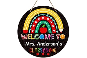 FLYAB 11.5in Personalized Welcome Sign for Classroom