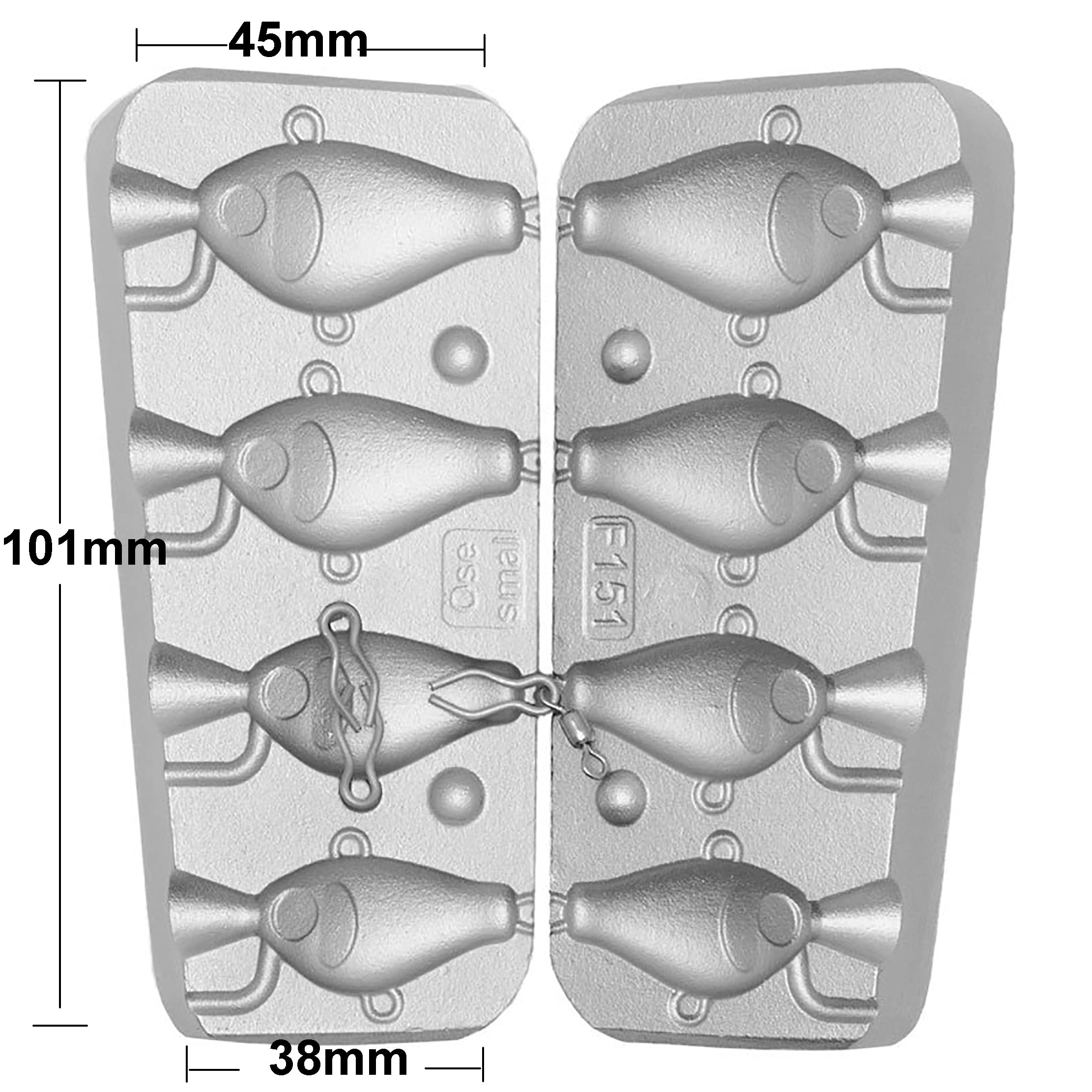 Spinner Bait Jig Moule pour pêche en mer et eau douce 16-20-24-30 g