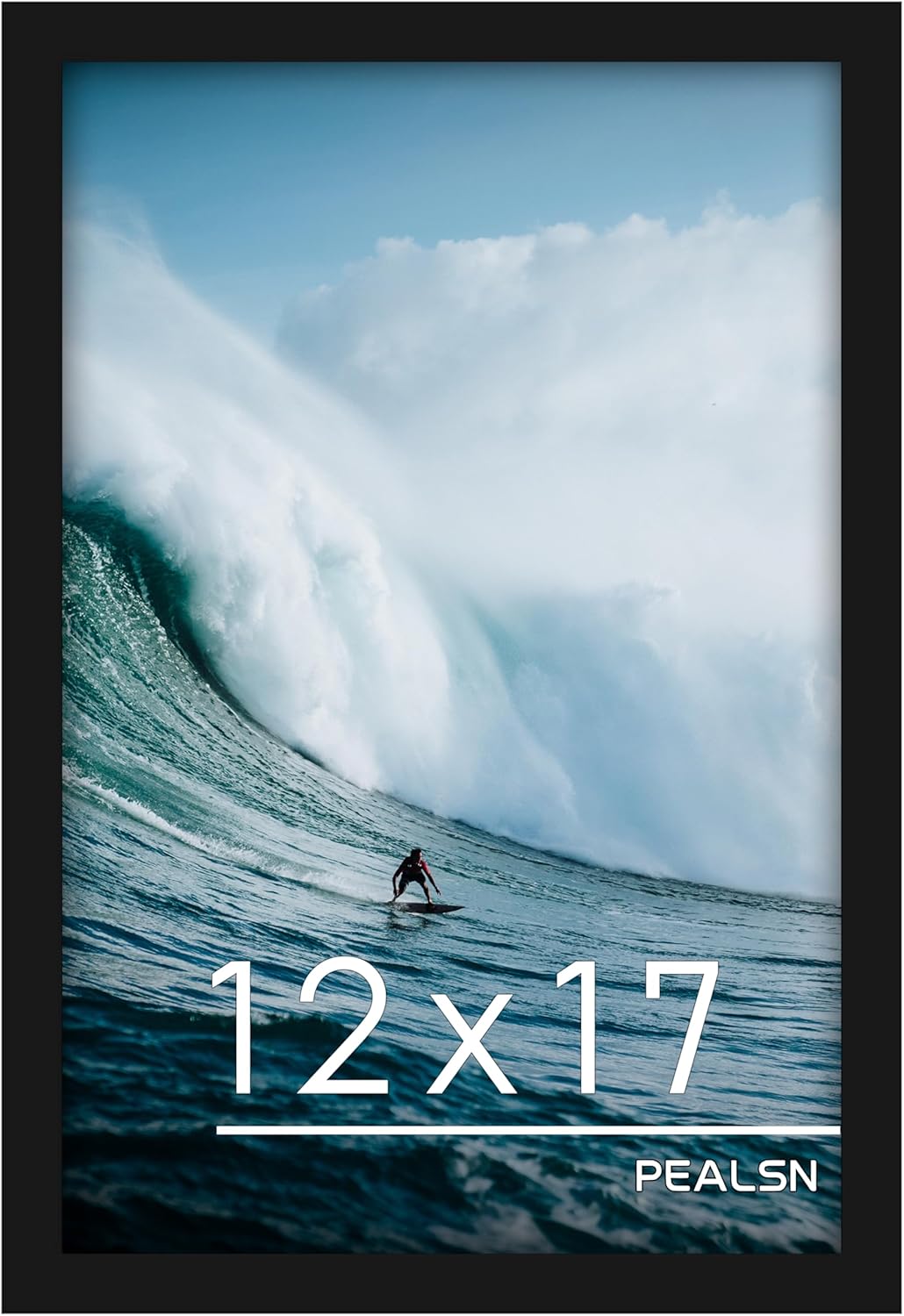 PEALSN 12x17 Picture Frame Black, Photo Frame for Wall