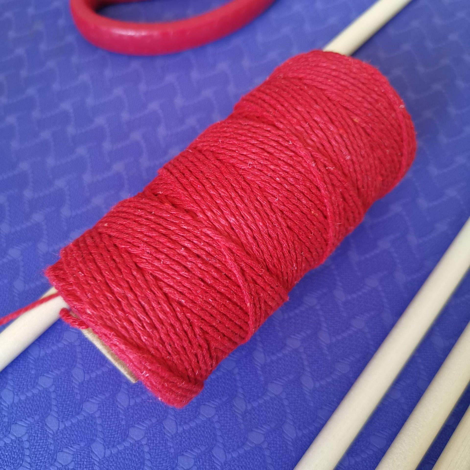 Cotton Cooking Twine - 3-Ply Butcher's String For Trussing Turkey, Making Sausage, DIY Crafts (100M X 2 Rolls)