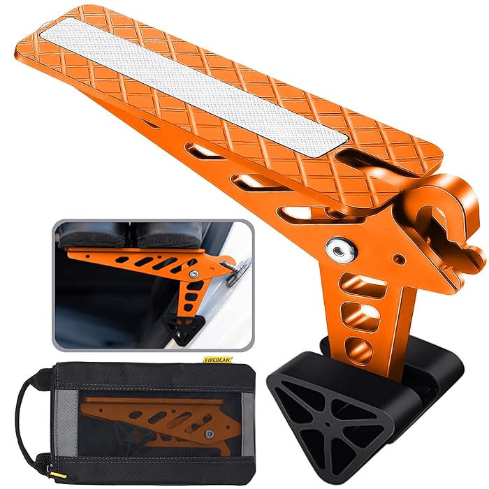 Buy Car Door Step, Foldable Universal Fit Door Hook Step Stand Pedal