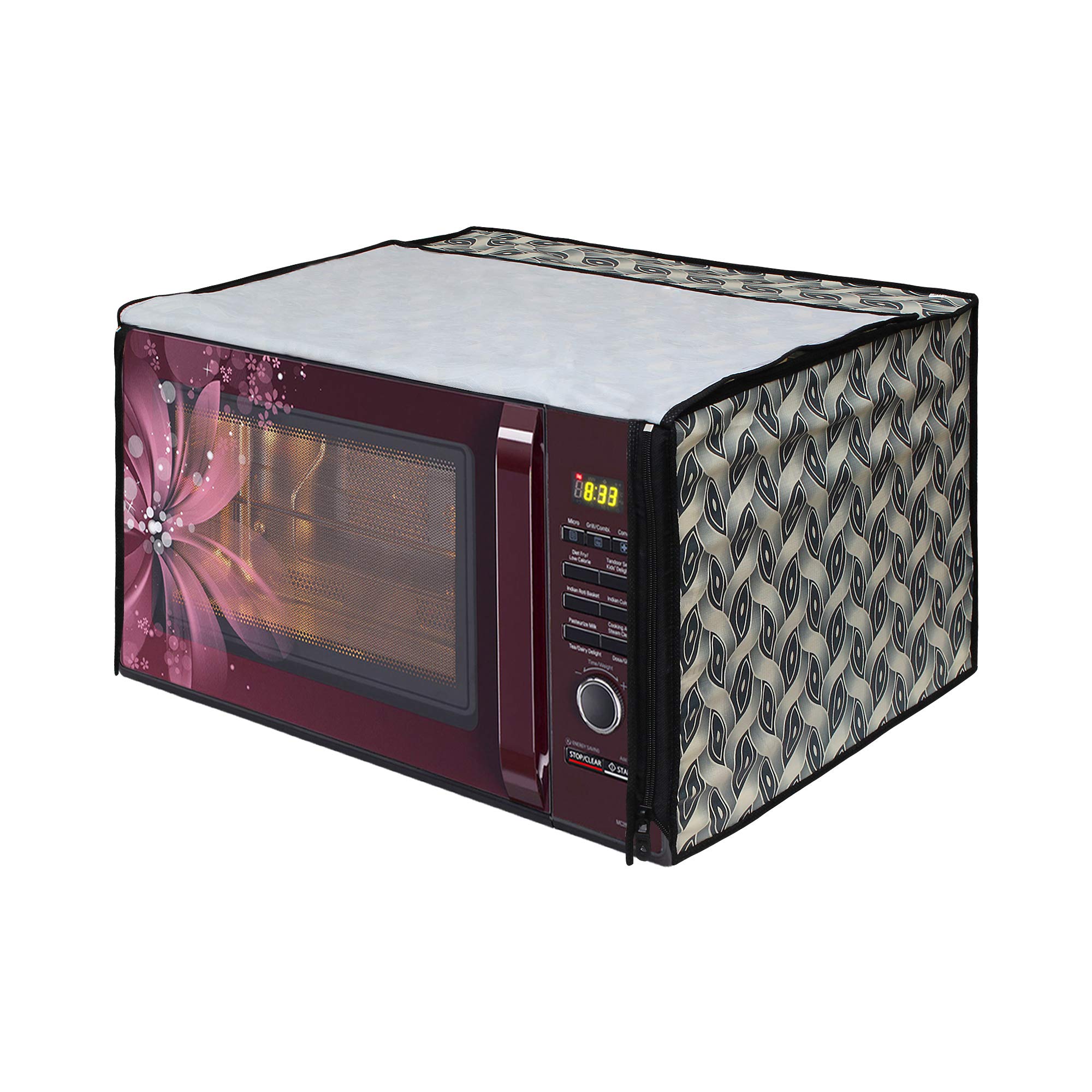 Star Weaves Microwave Oven Cover for IFB 30 Litre Convection Microwave Oven 30SC4 Metallic, Design69