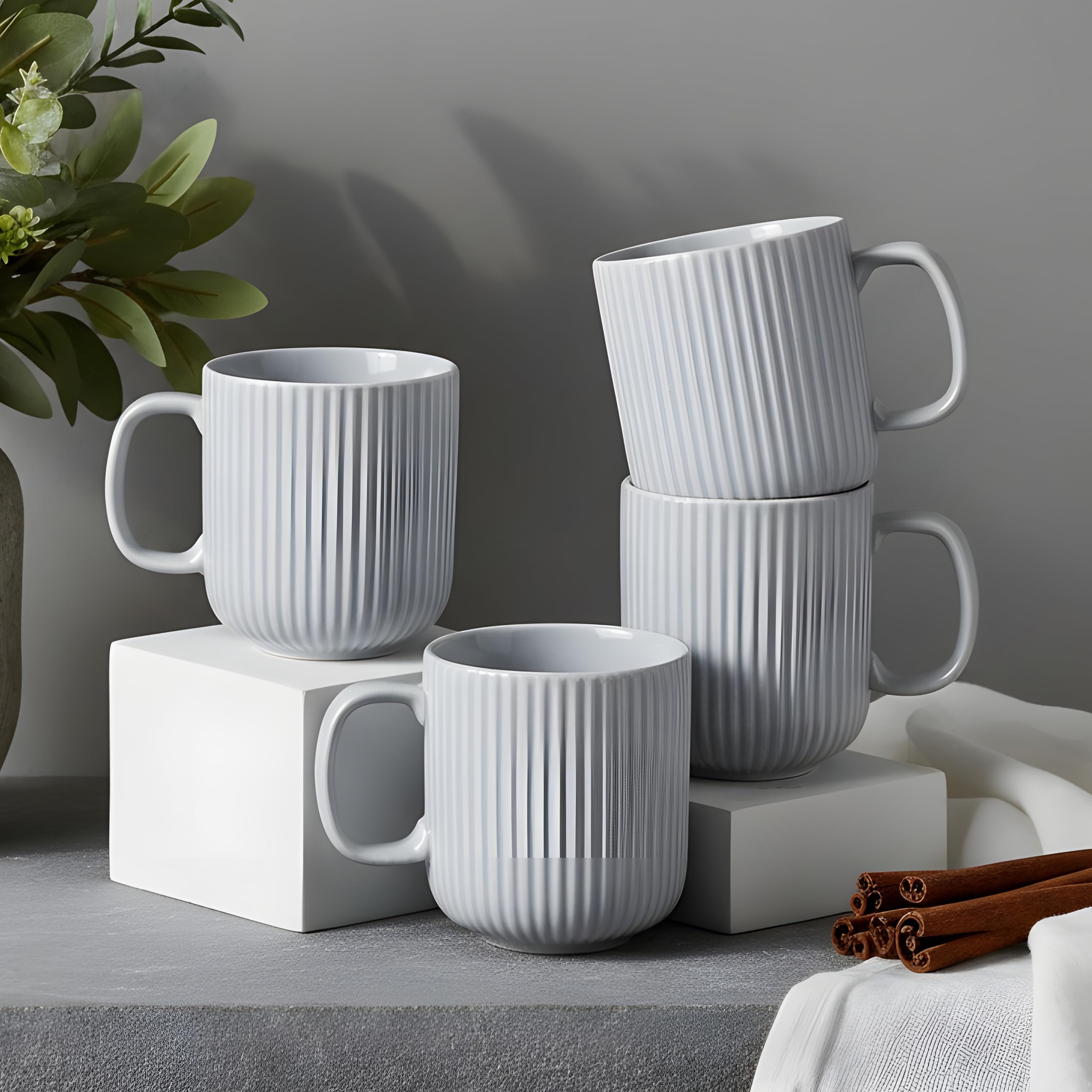 CRAF10 SkyBlue Ceramic Coffee Mugs - Set of 2 -22
