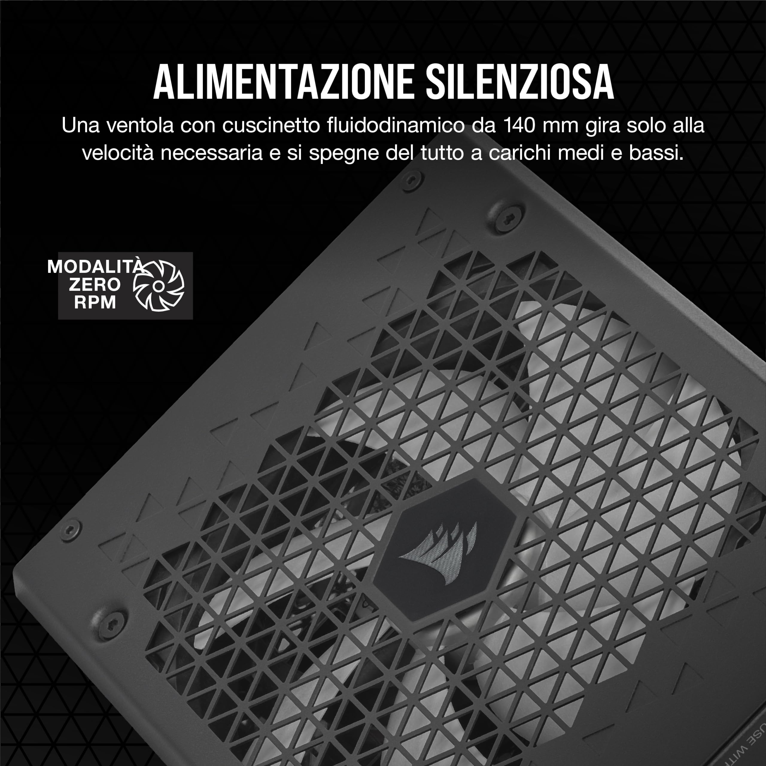 CORSAIR HX1200i Interamente Modulare Ultra-Silenzioso Alimentatore - Compatibilità con Standard ATX 3.0 e PCIe 5.0 - Ventola con Cuscinetto Fluidodinamico - CORSAIR iCUE - 80 PLUS Platinum - Nero
