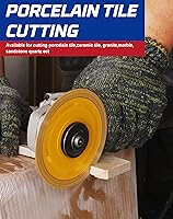 Vista 6 de Hoja de sierra de diamante para corte de porcelana para cortar granito, mármoles y azulejos (5)