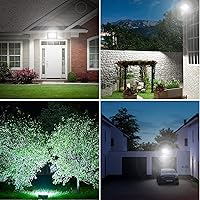 Vista 7 de 1 Pack 100W LED Flood Light Outdoor, 10000LM Super Bright Security Light IP66 Waterproof Flood Lights Outdoor, 6000K Daylight White Floodlights for