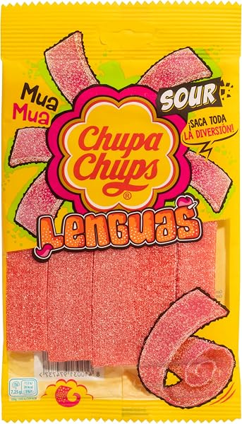 Chupa Chups Gominolas Lenguas de Fresa Ácida, 145g - 3