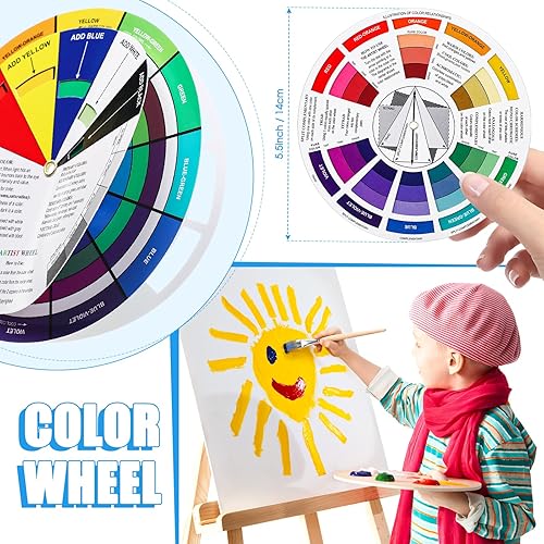 Miniatura 8 de Herramienta de dibujo de divisor proporcional para artistas, rueda de búsqueda de color de escala gris, kit de dibujo de artistas de visor para