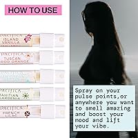 Vista 4 de Pacifica Beauty, Wanderlust - Juego de prueba de perfume en aerosol, vainilla isla, 5 aromas, juego de regalo de muestra de fragancia, aceites